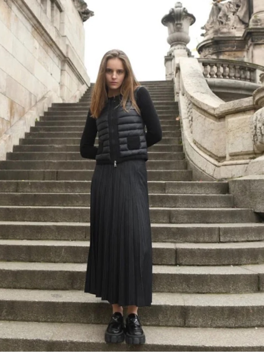 ORLY maxi jean skirt